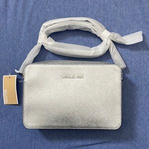 NWT Silver MK crossbody bag